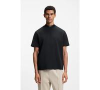 T-Shirt BOSS GREEN, Herren, Gr. L, schwarz (dunkelblau402), Single Jersey, Obermaterial: 95% Baumwolle, 5% Elasthan, unifarben, relaxed fit normal, Rundhals, Shirts T-Shirt (83051464-L) dunkelblau402