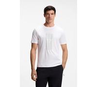 T-Shirt BOSS GREEN "Porsche Spirit 70 Capsule Collection", Herren, Gr. XL, weiß100, Single Jersey, Obermaterial: 100% Baumwolle, unifarben, regular fit normal, Rundhals, abgesteppte Kante, Shirts T-Sh