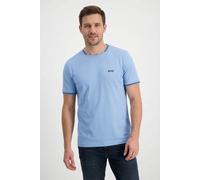 T-Shirt BOSS GREEN "Taul", Jungen, Gr. XL, open blau469, Single Jersey, Obermaterial: 92% Baumwolle, 8% Elasthan, regular fit normal, Rundhals, Rippbündchen, Shirts T-Shirt, aus softem Stretch-Baumwol
