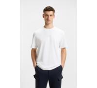 T-Shirt BOSS GREEN "Tee 10 Relaxed Fit", Herren, Gr. 4XL, weiß (weiß100), Single Jersey, Obermaterial: 100% Baumwolle, unifarben, relaxed fit normal, Rundhals, eingesetzt normaler Saum, Shirts T-Shirt