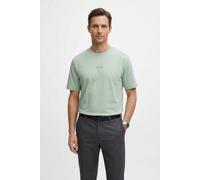 T-Shirt BOSS GREEN "Tee", Damen, Gr. XL, grün (open grün357), Single Jersey, Obermaterial: 100% Baumwolle, oversize normal, Rundhals, eingesetzt normaler Saum, Shirts T-Shirt, mit Rundhalsausschnitt (