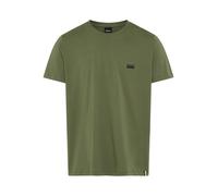 T-Shirt BOSS, Herren, Gr. L, open grün 350, Jersey, Obermaterial: 100% Baumwolle, regular fit normal, Rundhals, abgesteppte Kante, Shirts T-Shirt, Rundhals, Jersey, kleines Logo, regular fit (58724509