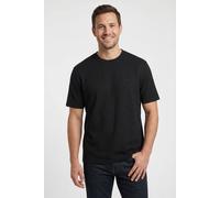 T-Shirt BOSS, Herren, Gr. L, schwarz 001, Jersey, Obermaterial: 98% Modal, 2% Elasthan, unifarben, regular fit normal, Rundhals, abgesteppte Kante, Shirts T-Shirt, aus Ripp-Qualität, regular fit, Rund