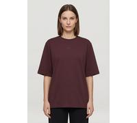 T-Shirt BOSS ORANGE "Enis Premium Damenmode", Damen, Gr. S (36), schwarz braun 204, Single Jersey, Obermaterial: 100% Baumwolle, unifarben, relaxed fit normal, Rundhals, weit normaler Saum, Shirts T-S