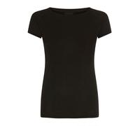 T-Shirt BOSS ORANGE "Espia Premium Damenmode", Damen, Gr. S, schwarz 001, Single Jersey, Obermaterial: 94% Baumwolle, 6% Viskose, unifarben, slim fit hüftbedeckend, Rundhals, Raglanärmel, Shirts T-Shi