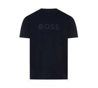 BOSS Orange Regular Fit T-Shirt aus reiner Baumwolle Modell 'Te_Logo' in Marine, Größe XXXL
