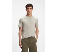 BOSS Orange Regular Fit T-Shirt aus reiner Baumwolle Modell 'TE_LOGO' in Beige, Größe XXXL