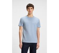 T-Shirt BOSS ORANGE "Tales", Herren, Gr. XXL, blau (open blau470), Web, Obermaterial: 100% Baumwolle, Basic normal, Rundhals, eng eingefasste Kante, Shirts T-Shirt, mit BOSS Stickerei auf der Brust (5