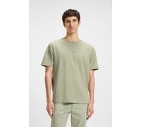 T-Shirt BOSS ORANGE "TChup", Herren, Gr. M, grün (open grün 370), Single Jersey, Obermaterial: 95% Baumwolle, 5% Elasthan, unifarben, relaxed fit hüftlang, Rundhals, eingesetzt normaler Saum, Shirts T