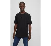T-Shirt BOSS ORANGE "TChup Relaxed Fit", Herren, Gr. XL, schwarz (schwarz001), Single Jersey, Obermaterial: 96% Baumwolle, 4% Elasthan, unifarben, relaxed fit hüftlang, Rundhals, eingesetzt normaler S