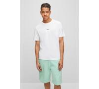 T-Shirt BOSS ORANGE "TChup Relaxed Fit", Herren, Gr. XXL, weiß (weiß100), Single Jersey, Obermaterial: 96% Baumwolle, 4% Elasthan, unifarben, relaxed fit hüftlang, Rundhals, eingesetzt normaler Saum,