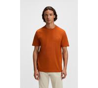 T-Shirt BOSS ORANGE "Tegood", Herren, Gr. S, orange (open orange842), Single Jersey, Obermaterial: 100% Baumwolle, regular fit normal, Rundhals, eingesetzt eingefasste Kante, Shirts T-Shirt, Rundhalsa
