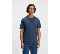 T-Shirt BOSS ORANGE "Tegood", Jungen, Gr. S, blau (open blau466), Single Jersey, Obermaterial: 100% Baumwolle, regular fit normal, Rundhals, eingesetzt eingefasste Kante, Shirts T-Shirt, mit Rundhalsa