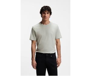 T-Shirt BOSS ORANGE "Tegood Regular Fit", Herren, Gr. XXL, silber043, Single Jersey, Obermaterial: 100% Baumwolle, regular fit normal, Rundhals, eingesetzt eingefasste Kante, Shirts T-Shirt, 100% Baum