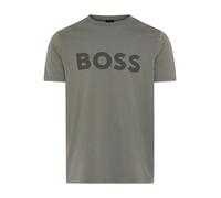 T-Shirt BOSS ORANGE "Thinking", Jungen, Gr. XXL, open grau077, Jersey, Obermaterial: 100% Baumwolle, regular fit normal, Rundhals, eingesetzt abgesteppte Kante, Shirts T-Shirt (14094758-XXL) open grau