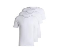 T-Shirt BOSS "Rundhals BOSS ONE", Herren, Gr. M (50), weiß (weiß100), Jersey, Obermaterial: 100% Baumwolle, unifarben, Basic, Rundhals, eingesetzt normaler Saum, Shirts T-Shirt, mit dezentem BOSS Logo