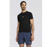 T-Shirt BOSS "T-Shirt RN Slim Fit", Damen, Gr. XL, schwarz 005, Single Jersey, Obermaterial: 100% Baumwolle, körpernah, Rundhals, Raglanärmel normaler Saum, Shirts T-Shirt, mit UV Schutz (SPF 50+) (65