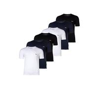 BOSS Herren T-Shirt, 6er Pack - RN 6P Classic, Rundhals, Kurzarm, Cotton, uni Schwarz/Blau/Weiß S
