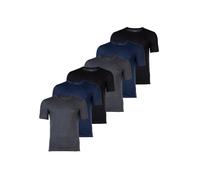BOSS Herren T-Shirt, 6er Pack - RN 6P Classic, Rundhals, Kurzarm, Cotton, uni Blau/Grau/Schwarz M