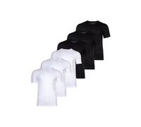 T-Shirt BOSS "T-Shirt T-ShirtVN 3P Classic 6er Pack", Herren, Gr. XXL, schwarz (schwarz, weiß), Obermaterial: 100% Baumwolle CO., Shirts T-Shirt (81314043-XXL) schwarz, weiß