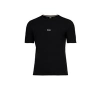 T-Shirt BOSS "T-Shirt Unique T-Shirt 1er Pack", Herren, Gr. L, schwarz, Obermaterial: 95% Baumwolle CO. 5% Elasthan EL., Shirts T-Shirt (68831205-L) schwarz