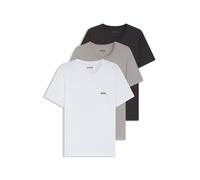T-Shirt BOSS "TShirtRN 3P Classic", Herren, Gr. XXL, bunt (open miscellaneous 982), Jersey, Obermaterial: 100% Baumwolle, casual, regular fit, Rundhals, Kurzarm eingesetzt normaler Saum, Shirts, mit B