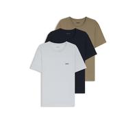 T-Shirt BOSS "TShirtRN 3P Classic", Herren, Gr. S, bunt (open miscellaneous 972), Jersey, Obermaterial: 100% Baumwolle, regular fit, Rundhals, eingesetzt, Shirts T-Shirt, mit Logostickerei (61543465-S