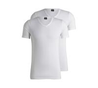 BOSS Herren T-Shirt, 100 Weiß, M