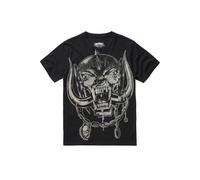 T-Shirt BRANDIT "Brandit Herren Motörhead T-Shirt Warpig Print", Herren, Gr. 4XL, schwarz, 100% Baumwolle, bedruckt, slim fit, Rundhals, Shirts T-Shirt (63055748-4XL) schwarz