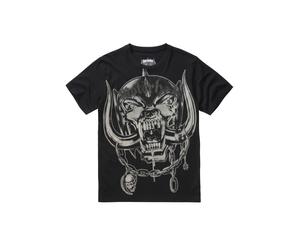 T-Shirt BRANDIT "Brandit Herren Motörhead T-Shirt Warpig Print", Herren, Gr. 6XL, schwarz, 100% Baumwolle, bedruckt, slim fit, Rundhals, Shirts T-Shirt (63055748-6XL) schwarz