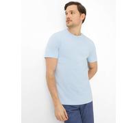 T-Shirt BRAX "Style TED", Damen, Gr. L (52), mittelblau, 98% Baumwolle, 2% Elasthan, Rundhals, Shirts T-Shirt (77739965-L) mittelblau