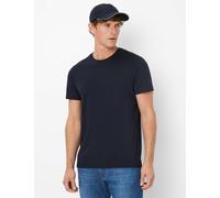 T-Shirt BRAX "Style TED", Damen, Gr. S (48), blau (navy), 98% Baumwolle, 2% Elasthan, Rundhals, Shirts T-Shirt (16050862-S) navy