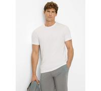 T-Shirt BRAX "Style TED", Herren, Gr. 4XL (62/64), weiß, 98% Baumwolle, 2% Elasthan, Rundhals, Shirts T-Shirt (36233655-4XL) weiß