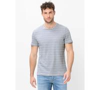 Brax Modern Fit T-Shirt Rundhals blau, Gestreift