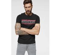 T-Shirt BRUNO BANANI, Damen, Gr. S (44/46), schwarz, Obermaterial: 100% Baumwolle, bedruckt, schmal, Rundhals, Shirts T-Shirt, kurzärmelig, schmal geschnitten, bedruckt, Rundhalsausschnitt (35180236-S