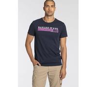 T-Shirt BRUNO BANANI, Damen, Gr. XXL (60/62), blau (marine), Single Jersey, Obermaterial: 100% Baumwolle, bedruckt, schmal, Rundhals, Shirts T-Shirt, kurze Ärmel, schmale Passform, bedruckt, Rundhalsa