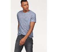T-Shirt BRUNO BANANI, Herren, Gr. M (48/50), blau (blau, meliert), Single Jersey, Obermaterial: 60% Baumwolle, 40% Polyester, meliert, slim fit, Rundhals, Shirts T-Shirt, Kurzarm, Slim Fit, unifarben,