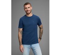 T-Shirt BRUNO BANANI, Herren, Gr. M (48/50), blau, Single Jersey, Obermaterial: 100% Baumwolle, washed, slim fit, Rundhals, Shirts T-Shirt, Gewaschene Optik mit Brusttasche (99802038-M) blau