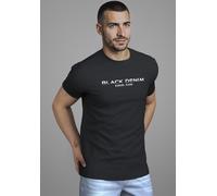 T-Shirt BRUNO BANANI, Herren, Gr. XL (56/58), schwarz, Single Jersey, Obermaterial: 100% Baumwolle, bedruckt, slim fit hüftlang, Rundhals, Shirts T-Shirt, kurzärmelig, schmal geschnitten, Rundhalsauss
