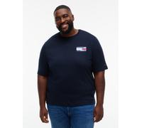 T-Shirt "BT-BACK FLAG GRPHIC", Herren, Gr. 3XL, blau (navy blau), Single Jersey, Obermaterial: 100% Baumwolle, TOMMY HILFIGER BIG & TALL, normal, Rundhals, Shirts T-Shirt, mit Rückenprint, normale Pas