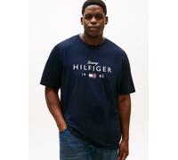 T-Shirt "BT-BRAND LOVE BIG HILFIGER", Damen, Gr. 3XL, desert sky, Single Jersey, Obermaterial: 100% Baumwolle, TOMMY HILFIGER BIG & TALL, normal, Rundhals, Shirts T-Shirt, Rundhals, normale Passform,