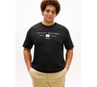 T-Shirt "BT-BRAND LOVE MONO STACK", Herren, Gr. 4XL, schwarz, Single Jersey, Obermaterial: 100% Baumwolle, TOMMY HILFIGER BIG & TALL, regular fit normal, Rundhals, Shirts T-Shirt, Große Größen, aus Je