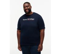 T-Shirt "BT-BRAND LOVE RWB GRAPHIC", Herren, Gr. 4XL, blau (navy blau), Single Jersey, Obermaterial: 100% Baumwolle, TOMMY HILFIGER BIG & TALL, normal, Rundhals, Shirts T-Shirt, Große Größen (56874055