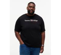 T-Shirt "BT-BRAND LOVE RWB GRAPHIC", Herren, Gr. 4XL, schwarz, Single Jersey, Obermaterial: 100% Baumwolle, TOMMY HILFIGER BIG & TALL, normal, Rundhals, Shirts T-Shirt, Große Größen (89413405-4XL) sch