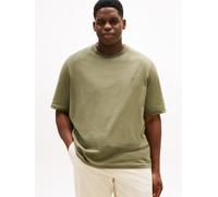 T-Shirt "BT-ESS SEASONAL REG SOLID TEE-B", Herren, Gr. 3XL, grün (battle grün), Single Jersey, Obermaterial: 100% Baumwolle, TOMMY HILFIGER BIG & TALL, unifarben, regular fit normal, Rundhals, eingese
