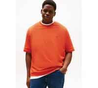 T-Shirt "BT-ESS SEASONAL REG SOLID TEE-B", Herren, Gr. XXL, orange (brilliant orange), Single Jersey, Obermaterial: 100% Baumwolle, TOMMY HILFIGER BIG & TALL, unifarben, regular fit normal, Rundhals,