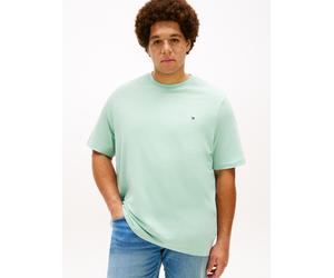 T-Shirt "BT-ESS SEASONAL REGULAR SOLID", Damen, Gr. 3XL, crushed mint, Single Jersey, Obermaterial: 100% Baumwolle, TOMMY HILFIGER BIG & TALL, regular fit normal, Rundhals, eingesetzt abgesteppte Kant