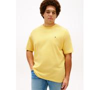 T-Shirt "BT-ESS SEASONAL REGULAR SOLID", Damen, Gr. XXL, citronella, Single Jersey, Obermaterial: 100% Baumwolle, TOMMY HILFIGER BIG & TALL, regular fit normal, Rundhals, eingesetzt abgesteppte Kante,