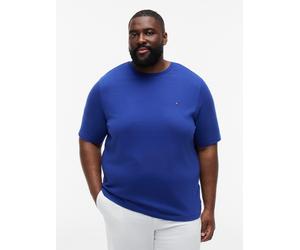 T-Shirt "BT-ESS SEASONAL REGULAR SOLID", Herren, Gr. 3XL, pigment blau, Single Jersey, Obermaterial: 100% Baumwolle, TOMMY HILFIGER BIG & TALL, regular fit normal, Rundhals, eingesetzt abgesteppte Kan