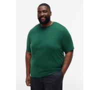 T-Shirt "BT-ESS SEASONAL REGULAR SOLID", Herren, Gr. XXL, street grün, Single Jersey, Obermaterial: 100% Baumwolle, TOMMY HILFIGER BIG & TALL, regular fit normal, Rundhals, eingesetzt abgesteppte Kant